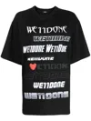 We11 Done T-shirt Mit Logo-print In Black