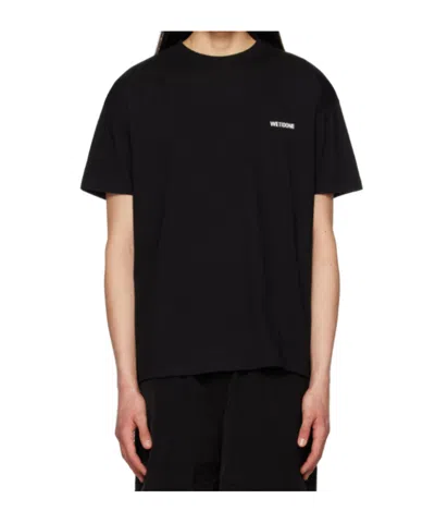 We11 Done Logo-print Cotton T-shirt In Black