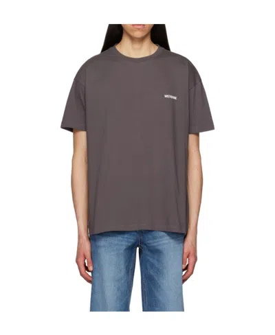 We11 Done Logo-print Cotton T-shirt In Black