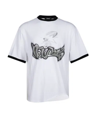 We11 Done Logo-print Cotton T-shirt In White