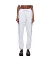 We11 Done Logo-print Cotton Track Pants In White