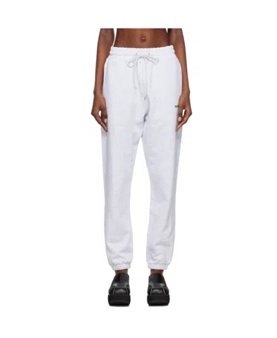 We11 Done Logo-print Cotton Track Pants In White