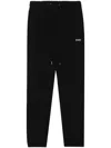 We11 Done Logo-print Cotton Track Trousers In Black