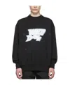 We11 Done Logo-print Detail Sweatshirt In Black