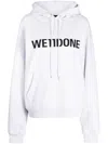 We11 Done Logo-print Drawstring Hoodie In Grey