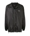 We11 Done Logo-print Hooded Jacket In Black