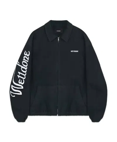 We11 Done Logo-print Jacket In Black