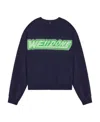 We11 Done Logo-print Long-sleeve Sweatshirt In Black
