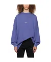We11 Done Logo-print Long-sleeve T-shirt In Blue