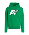 We11 Done Logo-print Oversized Hoodie In Green