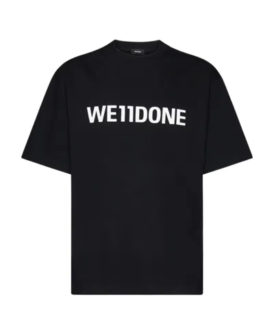 WE11 DONE LOGO-PRINT COTTON T-SHIRT