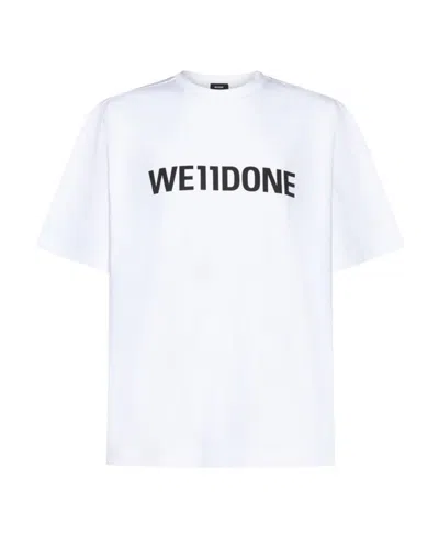 We11 Done Logo-print Short-sleeve T-shirt In Gray