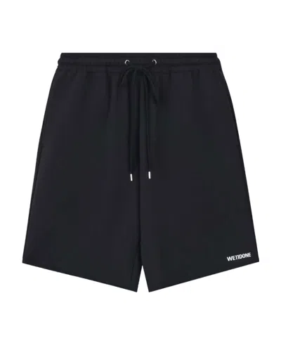 We11 Done Logo-print Shorts In Black
