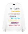 We11 Done Logo Print Sweatshirt In White