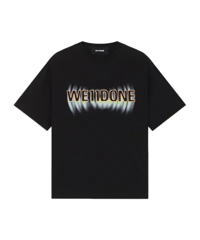 We11 Done Logo-print T-shirt In Black