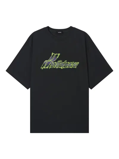 We11 Done Logo-print T-shirt In Black