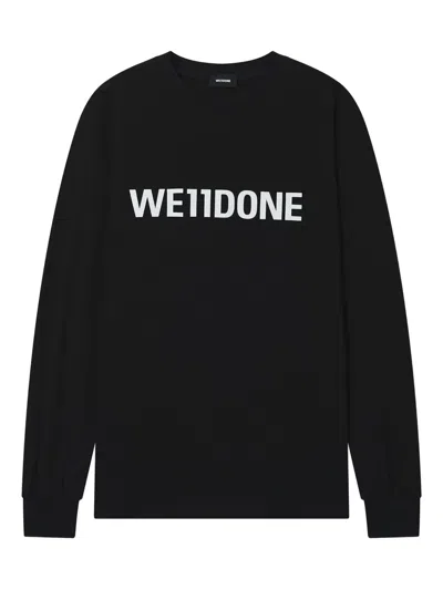 We11 Done Logo-print T-shirt In Black
