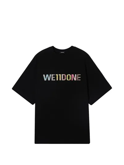 We11 Done Logo-print T-shirt In Black