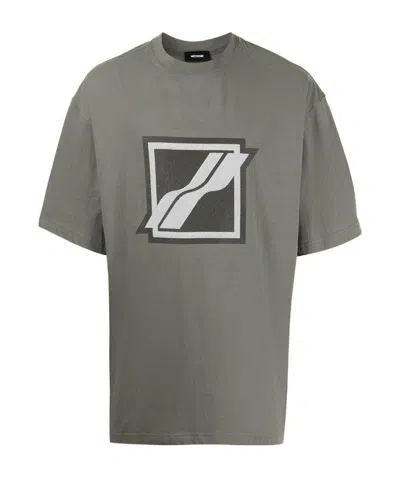 We11 Done Khaki Bonded T-shirt