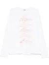 We11 Done Logo Print T-shirt In White