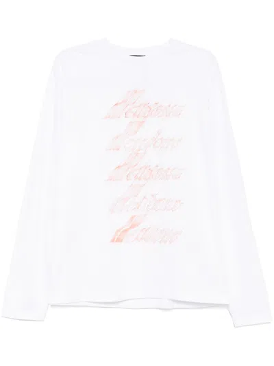 We11 Done Logo Print T-shirt In White