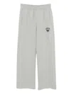 We11 Done Logo-print Trousers In Gray