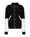 We11 Done Logo Print Varsity Bomber Jacket In Black