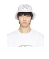 We11 Done Logo Printed Fisherman's Hat In White