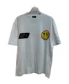 We11 Done Logo Printed Pattern Short-sleeved T-shirt In Gray
