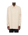 We11 Done Logo Printed Shirt In Nude