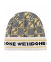 We11 Done Logo Printed Trimmed Hat In Multicolor