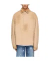 We11 Done Beige Washed Anorak Jacket In Nude