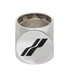 We11 Done Logo Ring In Multicolor