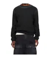 We11 Done Logo Round-neck Sweater In Black