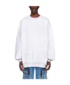 We11 Done Logo Round-neck Sweater In White