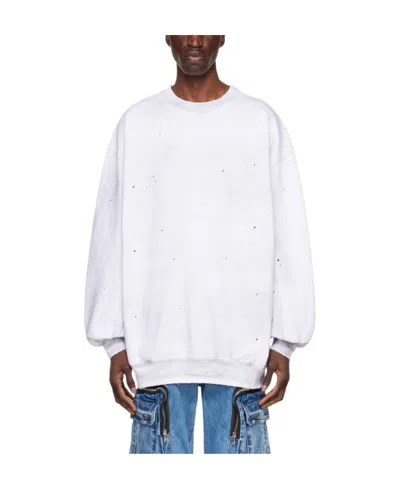 We11 Done Logo Round-neck Sweater In White