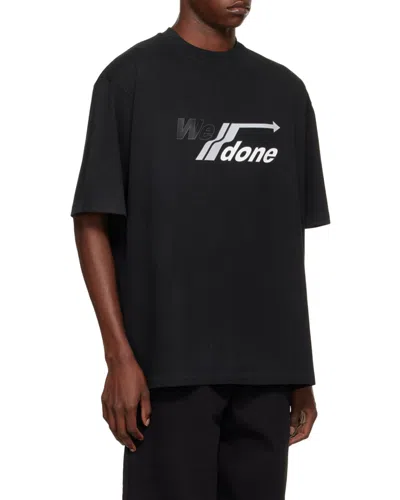 We11 Done Logo Round-neck T-shirt In Black