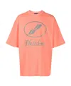 We11 Done Logo Short-sleeved T-shirt In Pink
