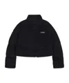 We11 Done Logo Stand-neck Down Jacket In Black