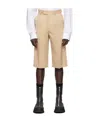 We11 Done Logo Straight Shorts In Nude