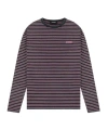 We11 Done Logo Striped T-shirt In Purple