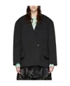We11 Done Single-breasted Blazer In Black