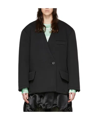 WE11 DONE LOGO SUIT JACKET