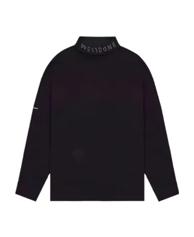 We11 Done Logo Sweater In Black