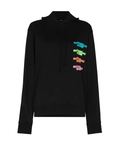 We11 Done Logo Sweater In Black
