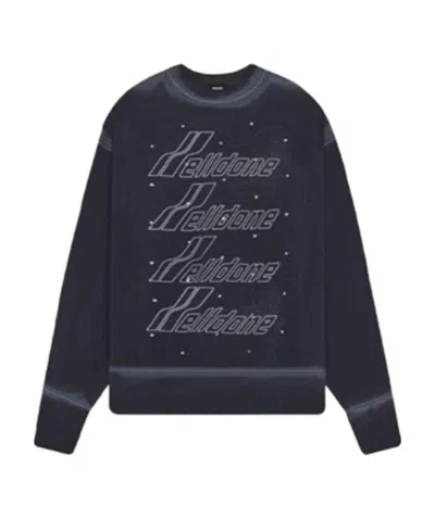 We11 Done Logo Sweater In Black