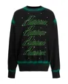 We11 Done Logo Sweater In Black