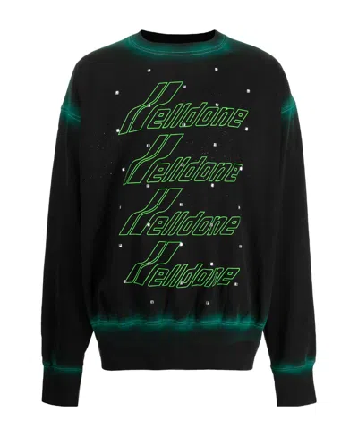 We11 Done Logo Sweater In Black