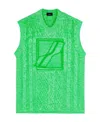 We11 Done Logo Sweater In Green