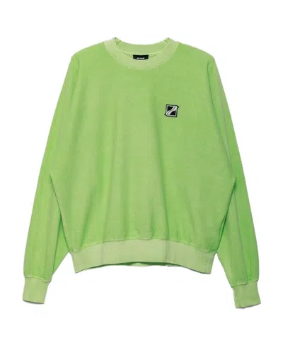 We11 Done Logo Sweater In Green